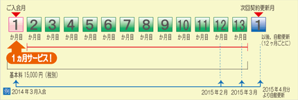 従量制年間一括払い