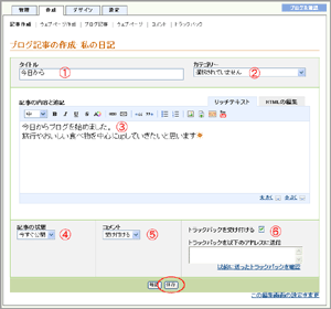 記事を入力